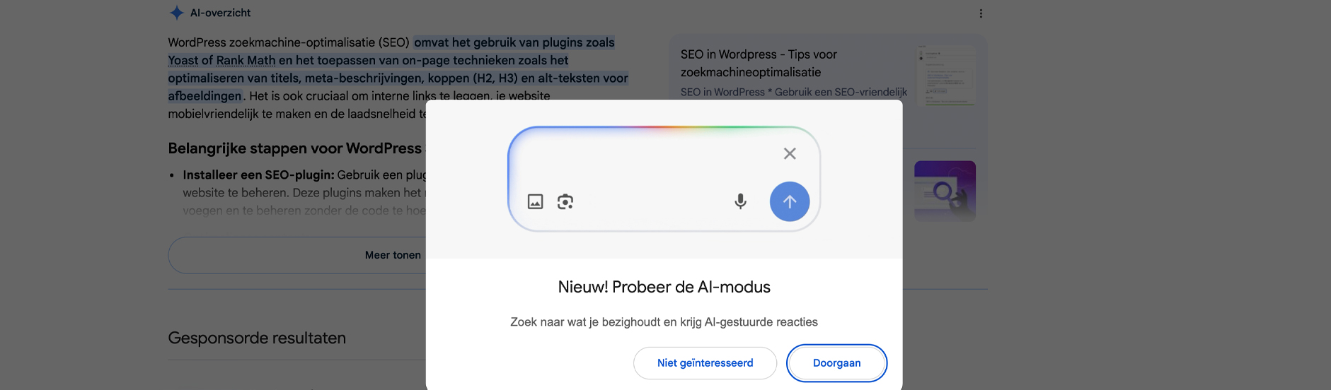 Google experimenteert met AI-overzicht | yndenz